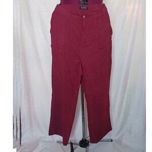 BloomChic Red Corduroy High Waisted Pants Size 14/16